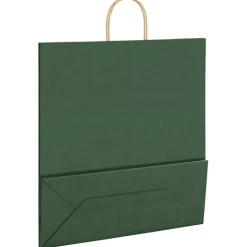 vidaXL Papieren zakken 250 st met hengsels 45x17x48 cm groen