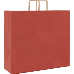 vidaXL Papieren zakken 250 st met hengsels 54x15x49 cm rood