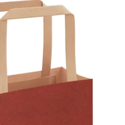vidaXL Papieren zakken 250 st met hengsels 54x15x49 cm rood