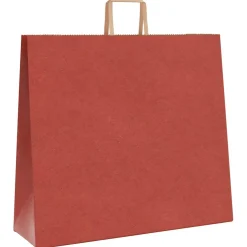 vidaXL Papieren zakken 250 st met hengsels 54x15x49 cm rood