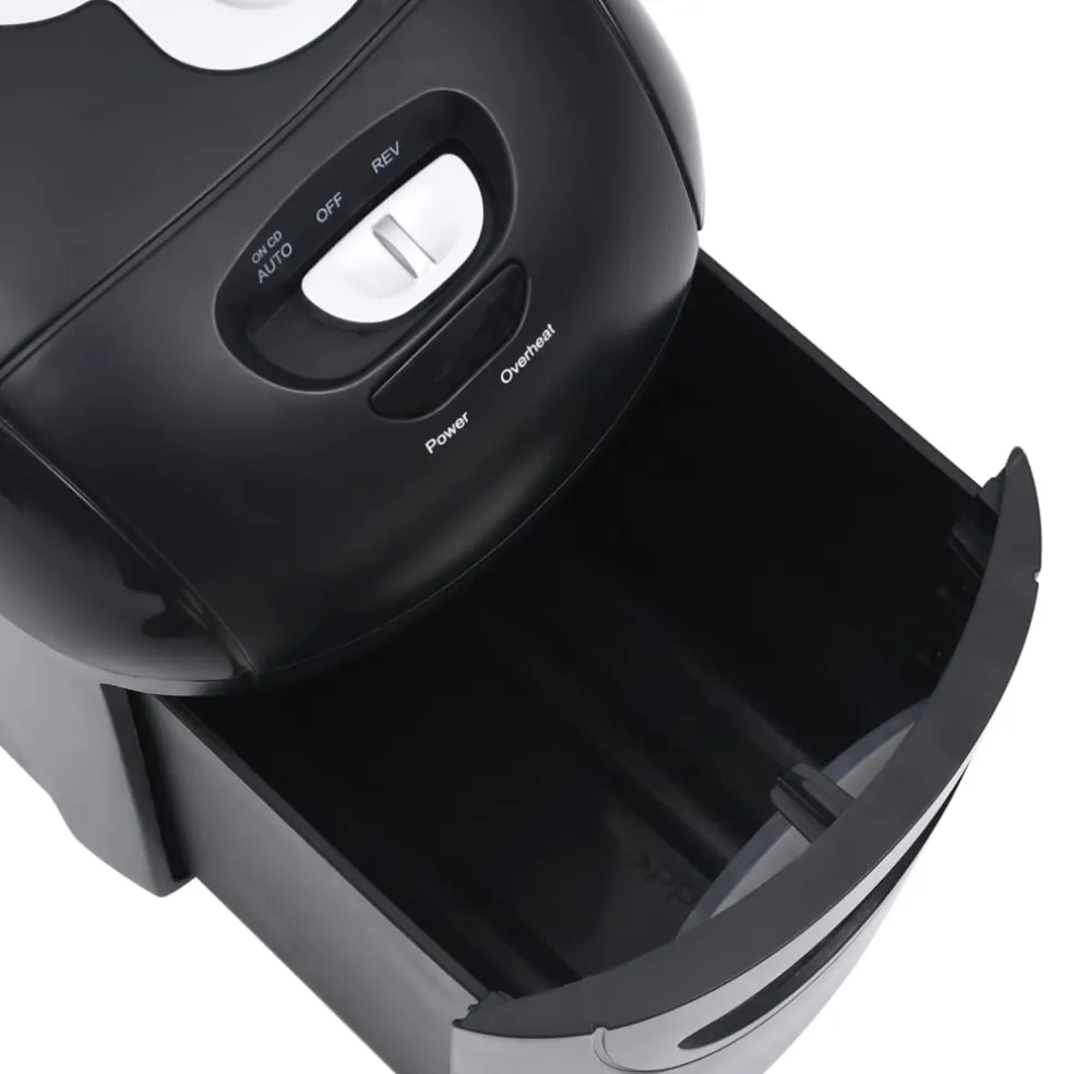 vidaXL Papierversnipperaar 10 pagina's microcut zwart
