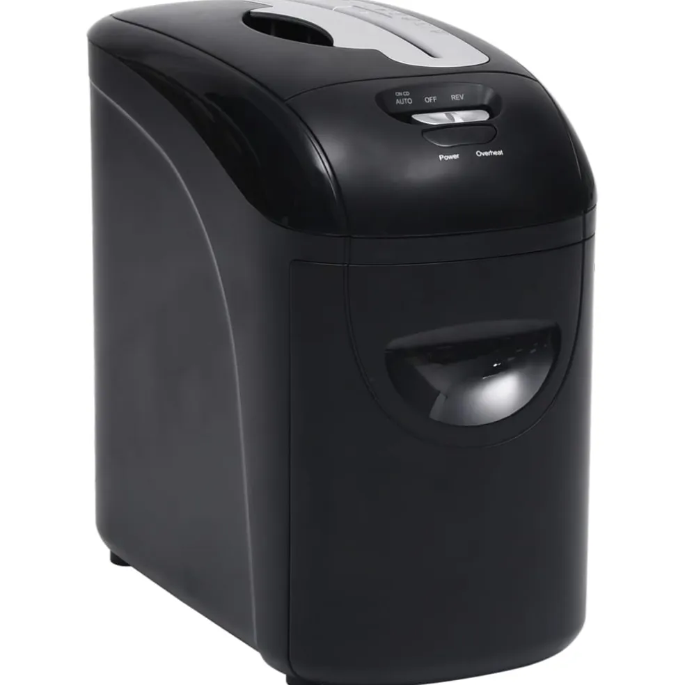 vidaXL Papierversnipperaar 10 pagina's microcut zwart