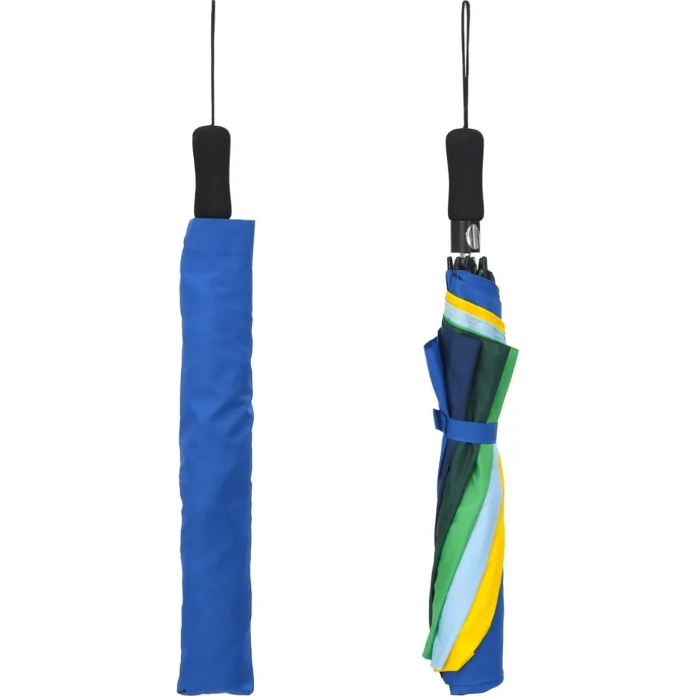 vidaXL Paraplu automatisch inklapbaar 124 cm meerkleurig