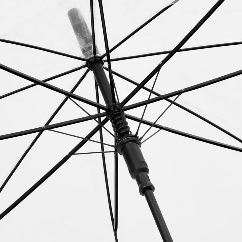 vidaXL Paraplu 100 cm transparant