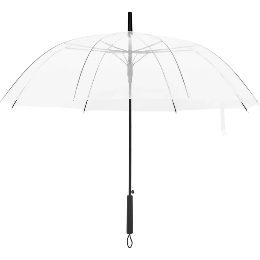 vidaXL Paraplu 100 cm transparant