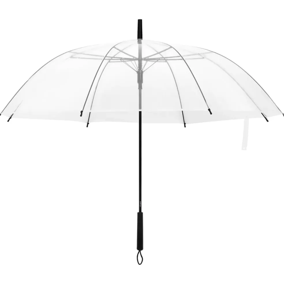 vidaXL Paraplu 107 cm transparant