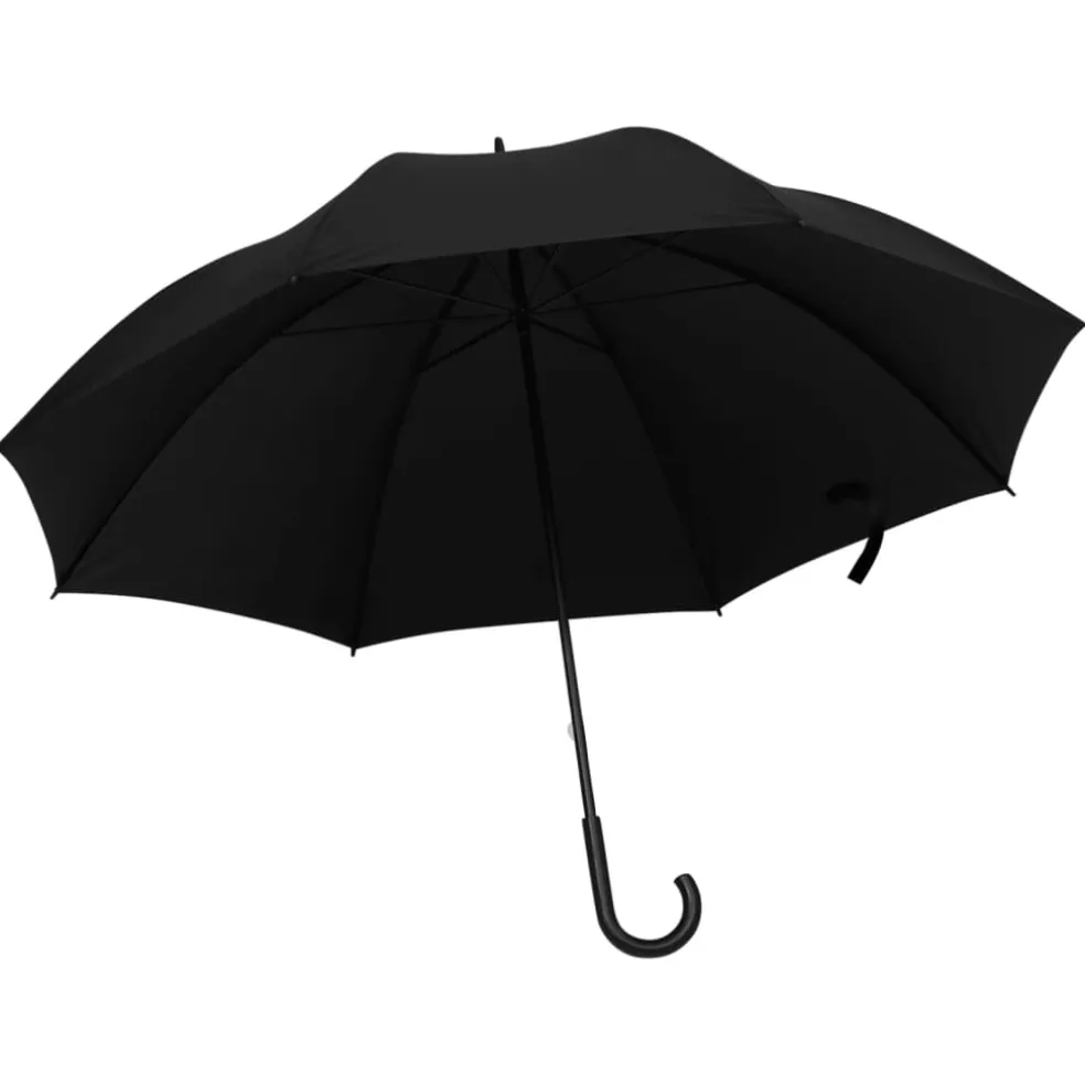 vidaXL Paraplu 130 cm zwart