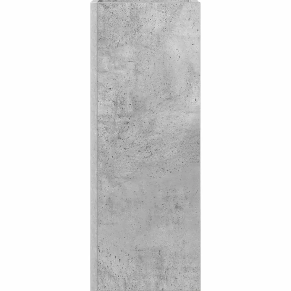 vidaXL Paraplu Standaard Beton Grijs 25 x 24,5 x 64 cm Bewerkt hout