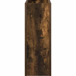 vidaXL Paraplu Standaard Gerookt eiken 40 x 20 x 55,5 cm Bewerkt hout