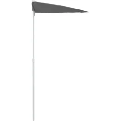 vidaXL Parasol half met paal 180x90 cm antracietkleurig