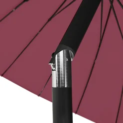 vidaXL Parasol met aluminium paal 250 cm bordeauxrood