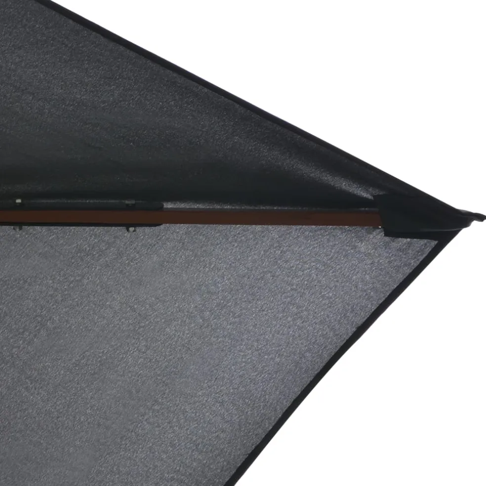 vidaXL Parasol met houten paal 200x300 cm antraciet