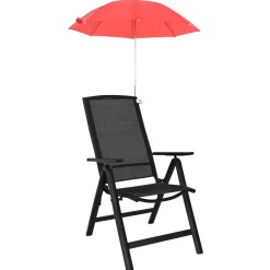 vidaXL Parasol met klem Ø 105 x 86 cm 170T polyester 2 st baksteenrood