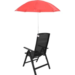 vidaXL Parasol met klem Ø 105 x 86 cm 170T polyester 2 st baksteenrood