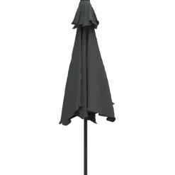 vidaXL Parasol met metalen paal 300 cm antraciet