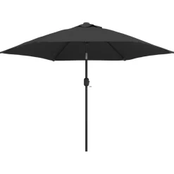 vidaXL Parasol met metalen paal 300 cm antraciet