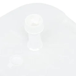 vidaXL Parasolvoet gevuld met zand/water 16 L kunststof wit
