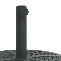vidaXL Parasolvoet met wielen voor stok van Ø38 / 48 mm 27 kg rond