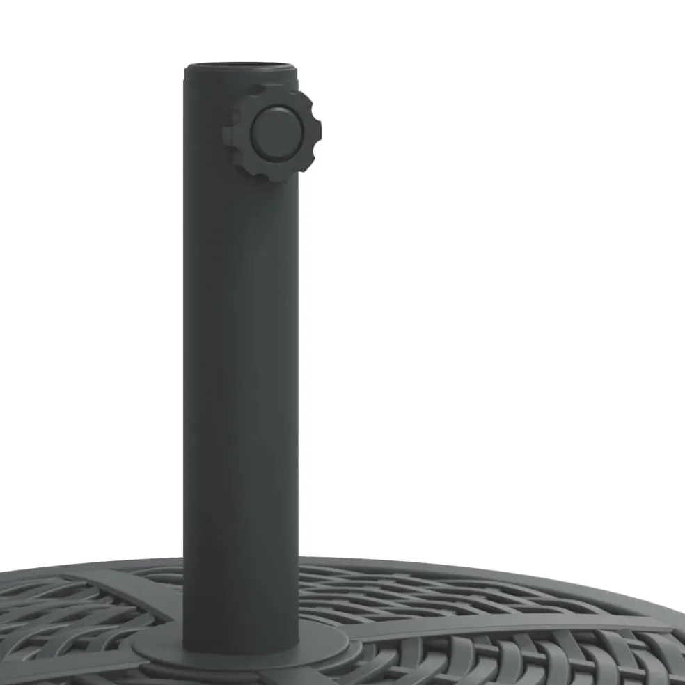 vidaXL Parasolvoet met wielen voor stok van Ø38 / 48 mm 27 kg rond