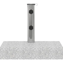 vidaXL Parasolvoet rechthoekig 25 kg graniet