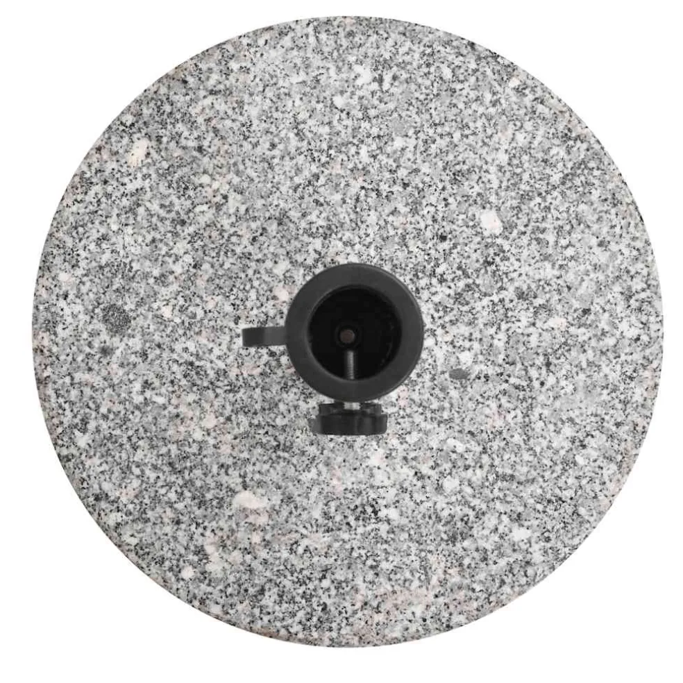 vidaXL Parasolvoet rond 20 kg graniet