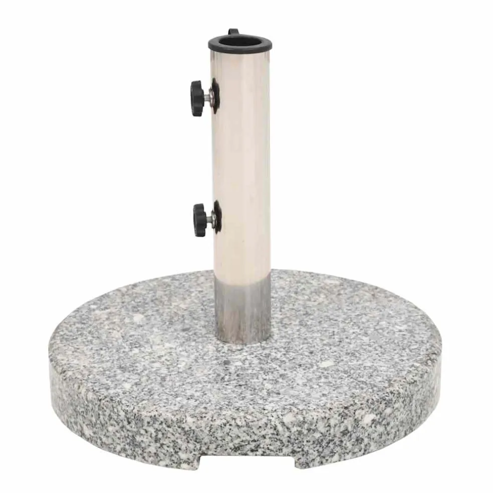 vidaXL Parasolvoet rond 20 kg graniet