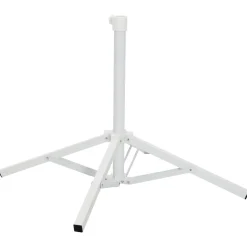 vidaXL Parasolvoet Wit Staal voor paal van 25-32 mm