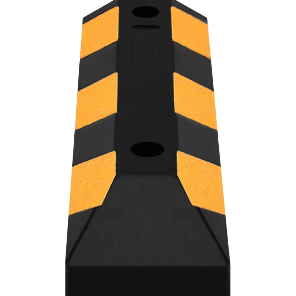 vidaXL Parkeerblokken reflecterend 2 st 56x15x10 cm rubber