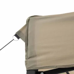 vidaXL Partytent inklapbaar pop-up met 4 zijwanden taupe