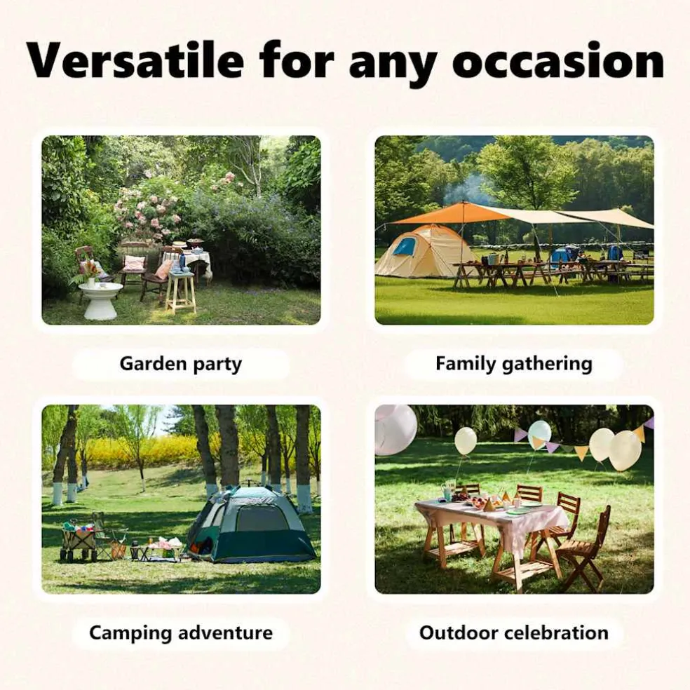 vidaXL Partytent inklapbaar met zijwanden 2x2 m zwart