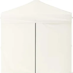 vidaXL Partytent inklapbaar met zijwanden 2x2 m crèmekleurig
