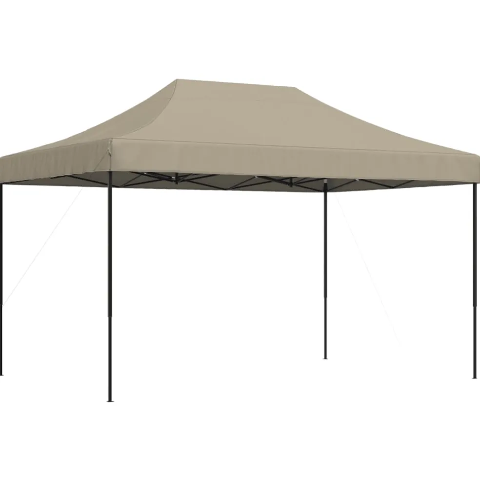vidaXL Partytent inklapbaar pop-up 440x292x315 cm taupe