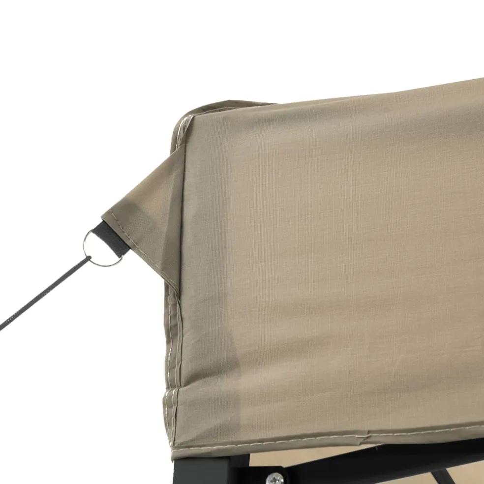 vidaXL Partytent inklapbaar pop-up 440x292x315 cm taupe