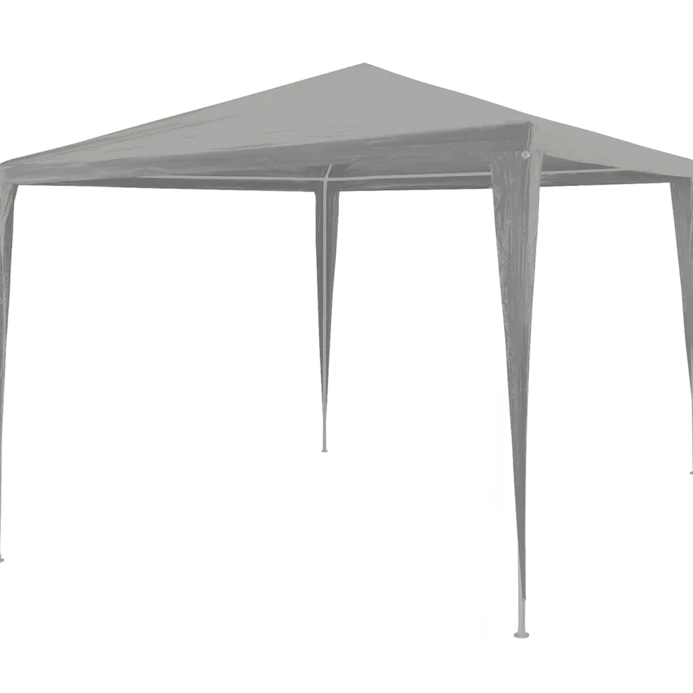 vidaXL Partytent Lichtgrijs 300 x 300 x 255 cm PE en staal