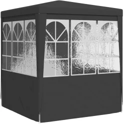 vidaXL Partytent met zijwanden professioneel 90 g/m² 2x2 m antraciet