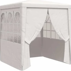 vidaXL Partytent met zijwanden professioneel 90 g/m² 2x2 m wit