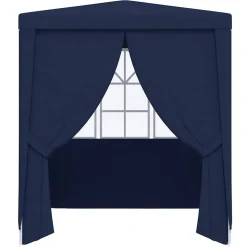 vidaXL Partytent met zijwanden professioneel 90 g/m² 2x2 m blauw