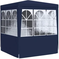 vidaXL Partytent met zijwanden professioneel 90 g/m² 2x2 m blauw