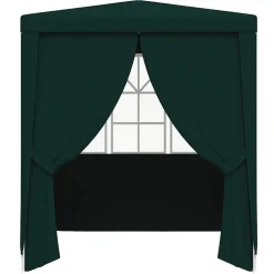 vidaXL Partytent met zijwanden professioneel 90 g/m² 2x2 m groen