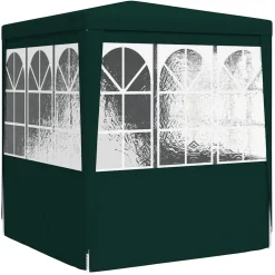 vidaXL Partytent met zijwanden professioneel 90 g/m² 2x2 m groen