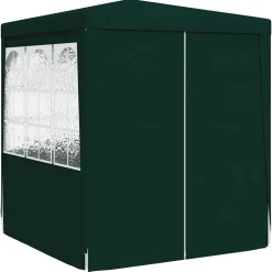 vidaXL Partytent met zijwanden professioneel 90 g/m² 2x2 m groen