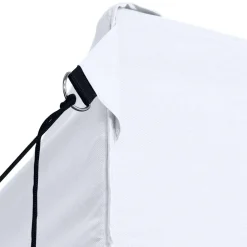 vidaXL Partytent met 4 zijwanden inklapbaar 280x410x315 cm staal wit
