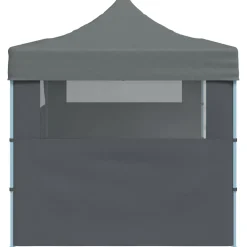 vidaXL Partytent pop-up inklapbaar met zijwanden 3x6 m antraciet