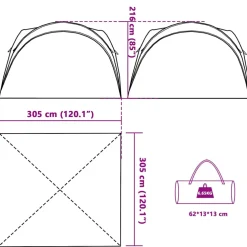 vidaXL Partytent waterdicht wit