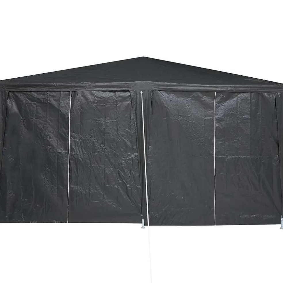vidaXL Partytent 400 x 400 x 266 cm Antracietkleurig Polyetheen