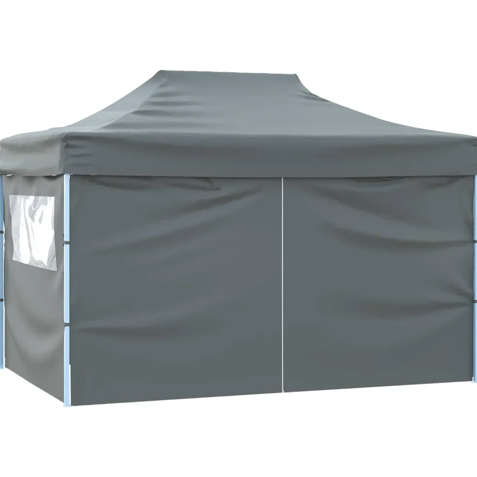 vidaXL Partytent 280 x 410 x 315 cm Antracietkleurig Oxford Stof