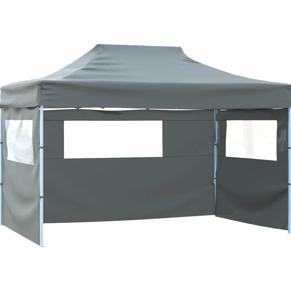 vidaXL Partytent 280 x 410 x 315 cm Antracietkleurig Oxford Stof