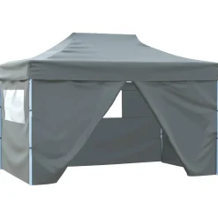 vidaXL Partytent 280 x 410 x 315 cm Antracietkleurig Oxford Stof