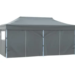 vidaXL Partytent 291 x 580 x 315 cm Antraciet Oxford Stof