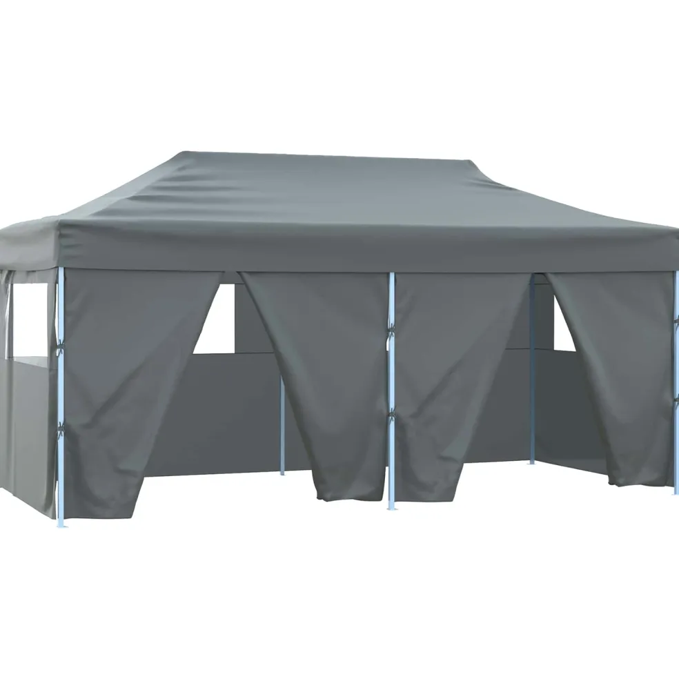 vidaXL Partytent 291 x 580 x 315 cm Antraciet Oxford Stof